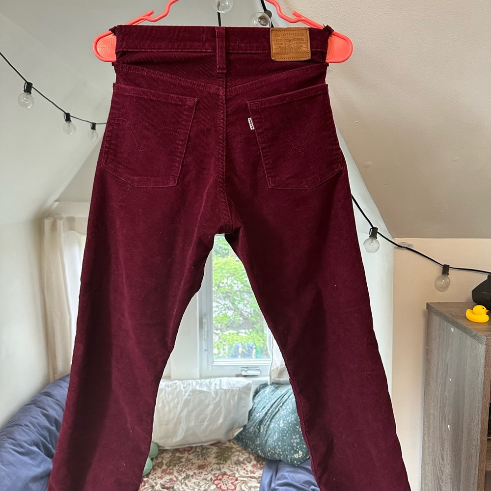 High waisted Levi’s  premium corduroy jeans